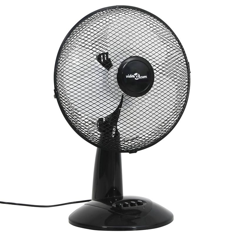 Foto van Vidaxl tafelventilator 3 snelheden 40 w 30 cm zwart