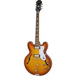 Foto van Epiphone riviera royal tan semi-akoestische gitaar