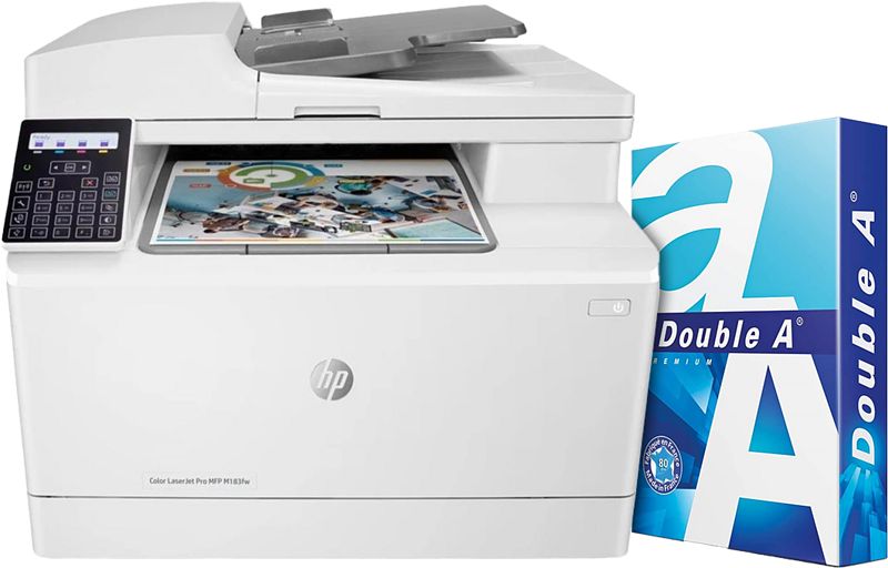 Foto van Hp color laserjet pro m183fw mfp + 500 vellen a4 papier