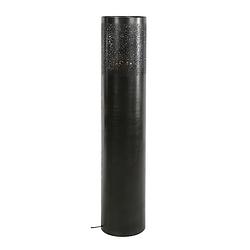 Foto van Giga meubel - vloerlamp cilinder ø25x120cm zwart nikkel