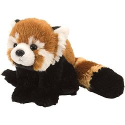Foto van Wild republic knuffel rode panda 20 cm pluche bruin/zwart