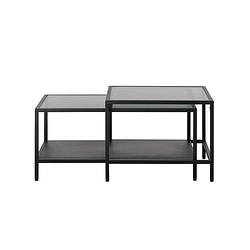 Foto van Giga living - salontafel bronco set zwart metaal