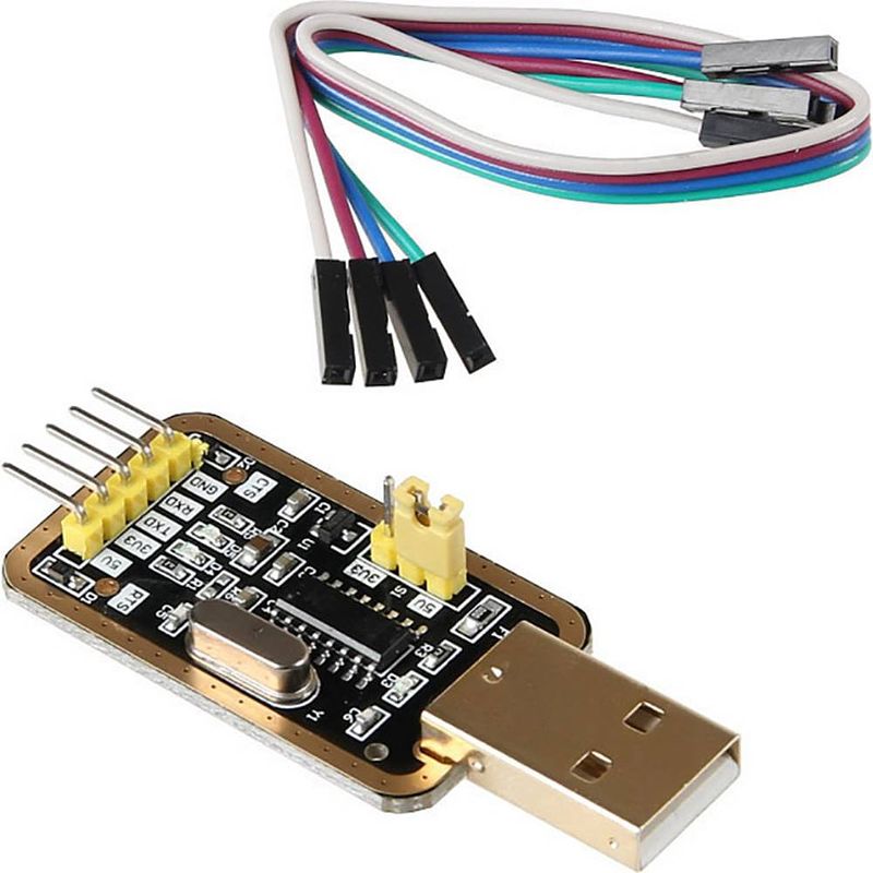 Foto van Joy-it sbc-ttl jumperkabel raspberry pi [1x usb-a 2.0 stekker - 4x draadbrug-bus] 20.00 cm