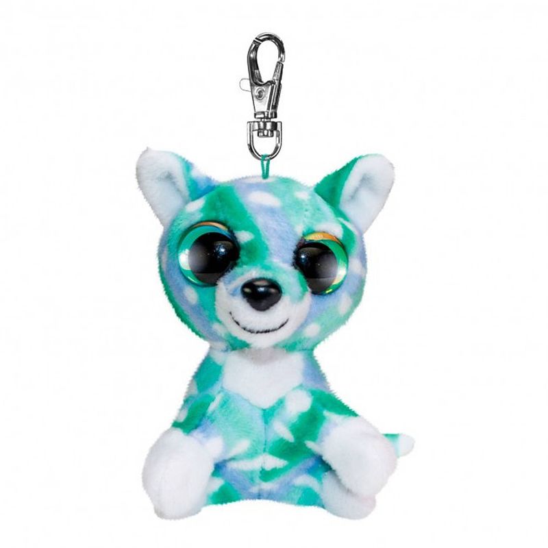 Foto van Lumo stars knuffel deer bock junior 8,5 cm pluche groen