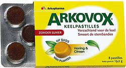 Foto van Arkovox honing & citroen pastilles 8st