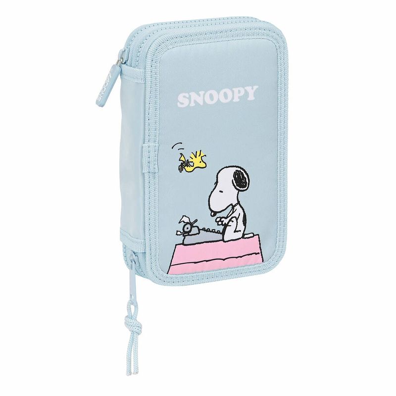 Foto van Schooletui met accessoires safta snoopy licht blauw (12,5 x 4 x 19,5 cm) (28 pcs)