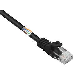 Foto van Renkforce rf-5043854 rj45 netwerkkabel, patchkabel cat 5e u/utp 0.15 m zwart snagless 1 stuk(s)