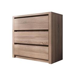 Foto van Meubella - dressoir monaco - truffel eiken - 90 cm