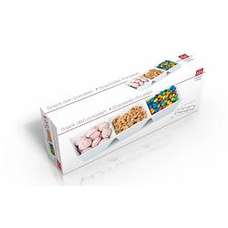 Foto van Snackschaal 3 vaks 29 x 10 x 4 cm - snack en tapasschalen