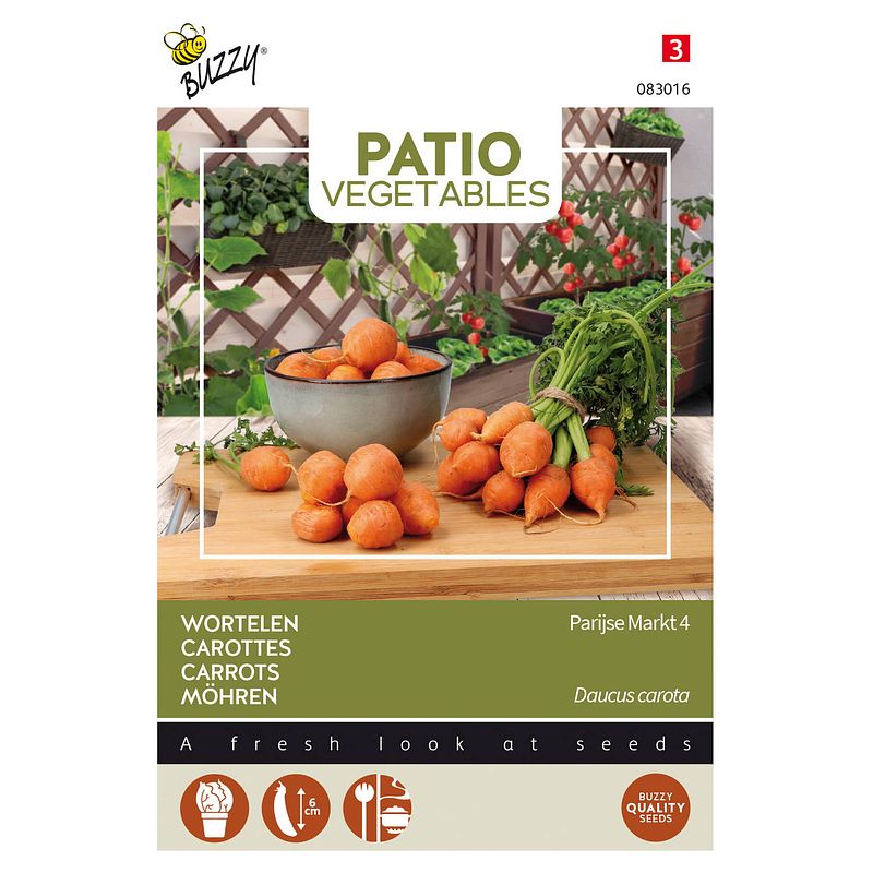 Foto van Buzzy - patio veggies, wortel parijse markt