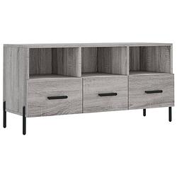 Foto van The living store tv-meubel - trendy - tv-meubel - 102 x 36 x 50 cm - grijs sonoma eiken