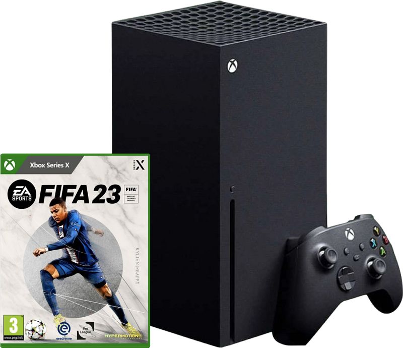 Foto van Xbox series x + fifa 23