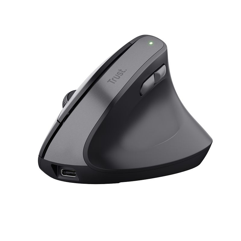 Foto van Trust bayo ii ergonomic wireless mouse muis zwart