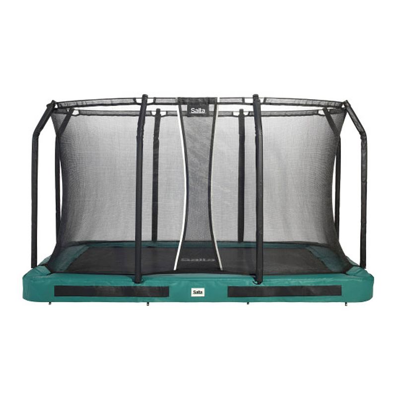 Foto van Salta trampoline premium ground met veiligheidsnet 366 x 244 cm - groen