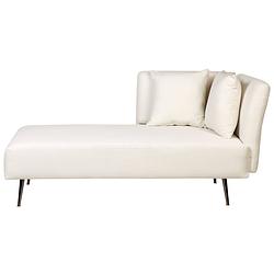 Foto van Beliani riom - chaise longue-wit-polyester