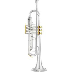 Foto van Xo 1602-ss3 127 mm (verzilverd, vergulde versieringen) bb trompet met koffer