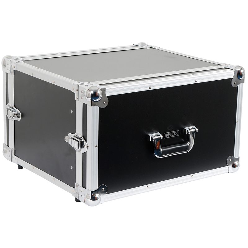 Foto van Innox basic line rack 6u-35 doubledoor flightcase 6u, 35 cm