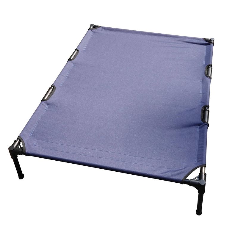 Foto van 4animalz® ventilerend honden ligbed large - 122x92cm - blauw