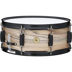 Foto van Tama wp1455bk-nzw woodworks natural zebrawood 14 x 5.5 inch snaredrum