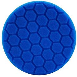 Foto van Hex-logic polijstpad voor machine 140 mm soft blauw
