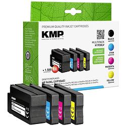 Foto van Kmp inkt vervangt hp 963xl (3yp35ae) compatibel combipack zwart, cyaan, magenta, geel h193xv 1766,4005