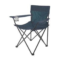 Foto van Orange85 campingstoel - opvouwbaar - met beschermtas - bekerhouder - blauw - polyester - kamperen