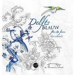 Foto van Delfts blauw flora & fauna kleurboek