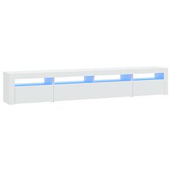 Foto van Vidaxl tv-meubel met led-verlichting 240x35x40 cm wit