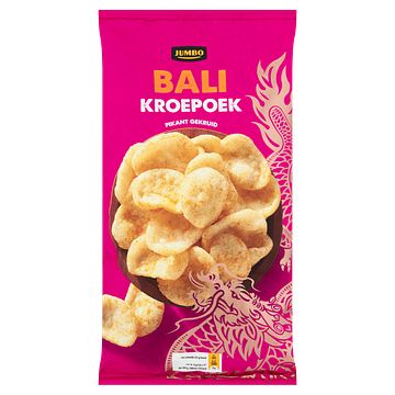 Foto van 3 voor € 2,50 | jumbo kroepoek bali pikant gekruid 75g aanbieding bij jumbo