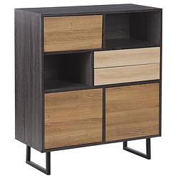 Foto van Beliani maine - sideboard-donkere houtkleur-mdf