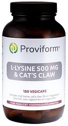 Foto van Proviform l-lysine 500 mg & cat's claw capsules
