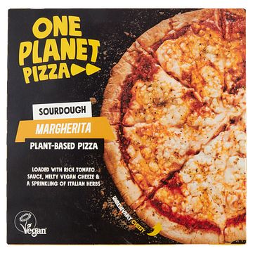 Foto van One planet pizza sourdough margherita plantbased pizza 300g bij jumbo