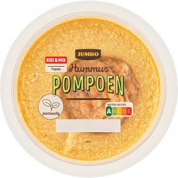 Foto van Jumbo hummus pompoen 200g aanbieding bij jumbo | 3 voor 6.00