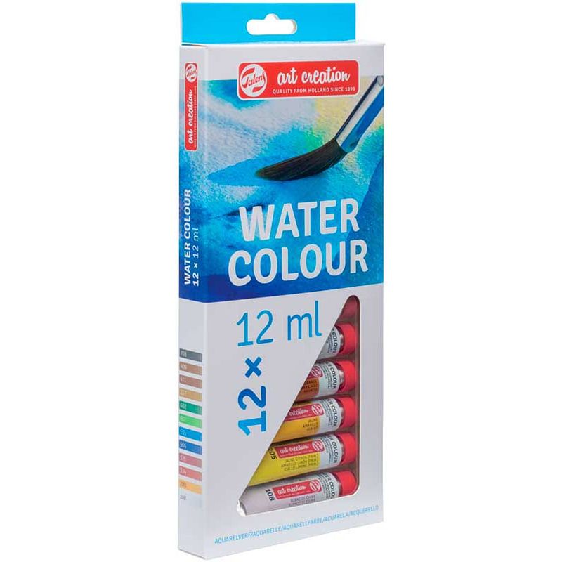 Foto van Talens aquarelverf art creation junior 12 ml 12 kleuren