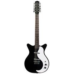 Foto van Danelectro dc59 black 12-snarige elektrische gitaar