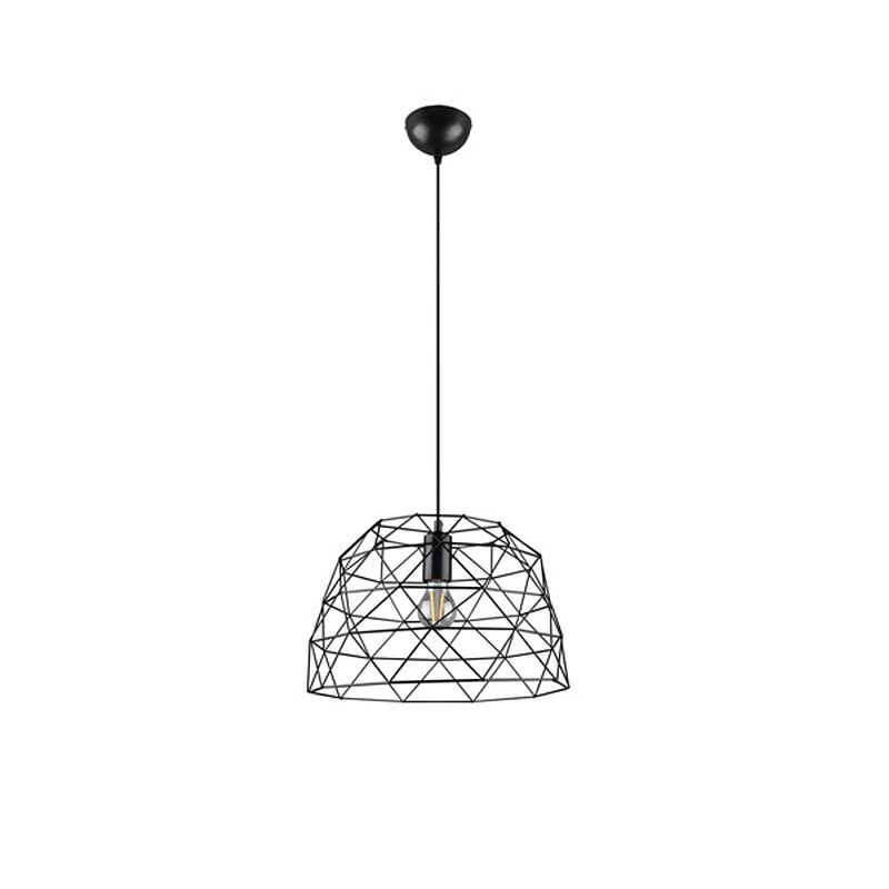 Foto van Industriële hanglamp haval - metaal - zwart