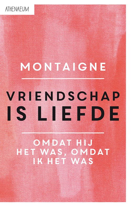 Foto van Vriendschap is liefde - michel de montaigne - ebook (9789025300753)