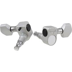 Foto van Sperzel solid pro tuners 6-in-line satin chrome stemmechanieken voor gitaar (set van 6)