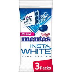 Foto van Mentos chewing gum insta white blue system 36 stuks 3 x 17, 5g bij jumbo