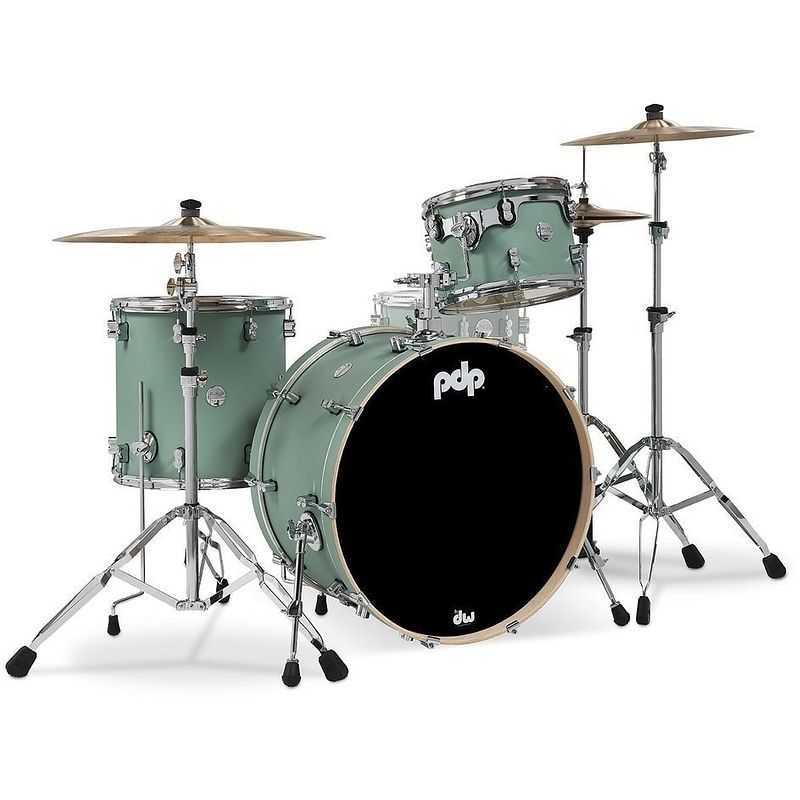 Foto van Pdp drums pd805422 concept maple finish ply satin seafoam 3d. shellset