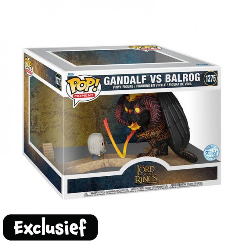 Foto van Funko pop! moment lord of the rings gandalf vs balrog