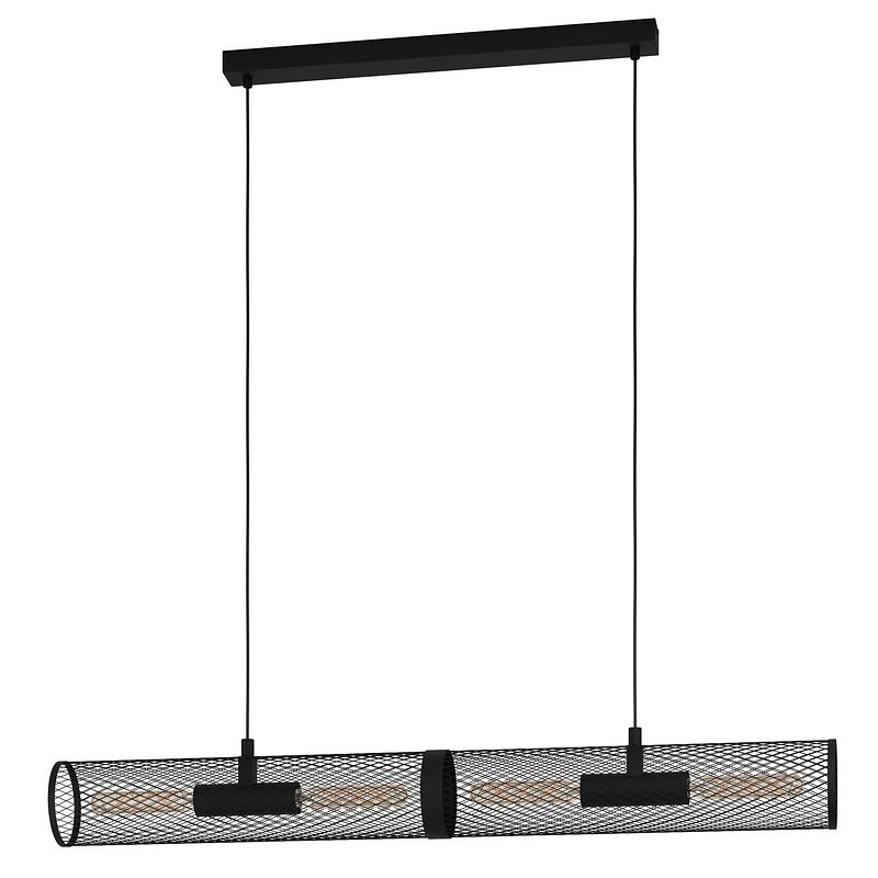 Foto van Eglo redcliffe hanglamp - e27 - 108 cm - zwart