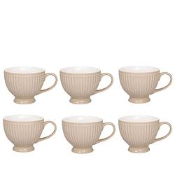 Foto van Greengate theekop alice creamy fudge ø11cm - set van 6 stuks