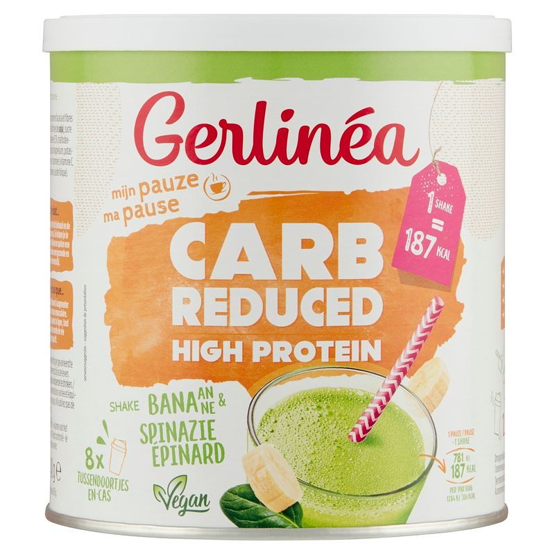 Foto van Gerlinéa carb reduced high protein shake banaan & spinazie