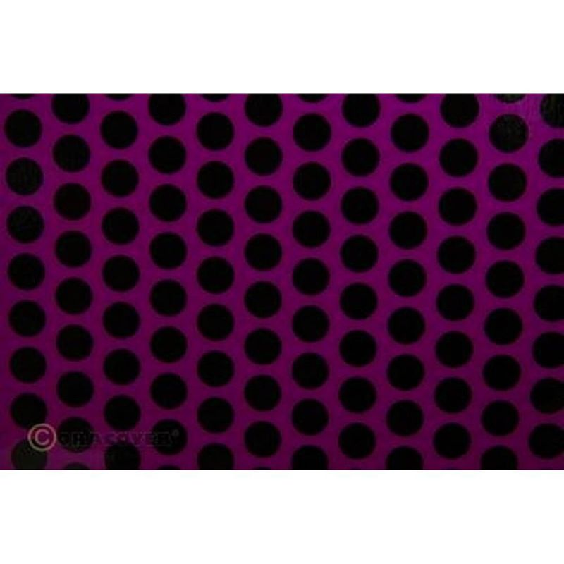 Foto van Oracover 41-015-071-010 strijkfolie fun 1 (l x b) 10 m x 60 cm violet-zwart (fluorescerend)