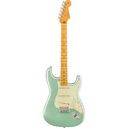 Foto van Fender american professional ii stratocaster mystic surf green mn elektrische gitaar met koffer