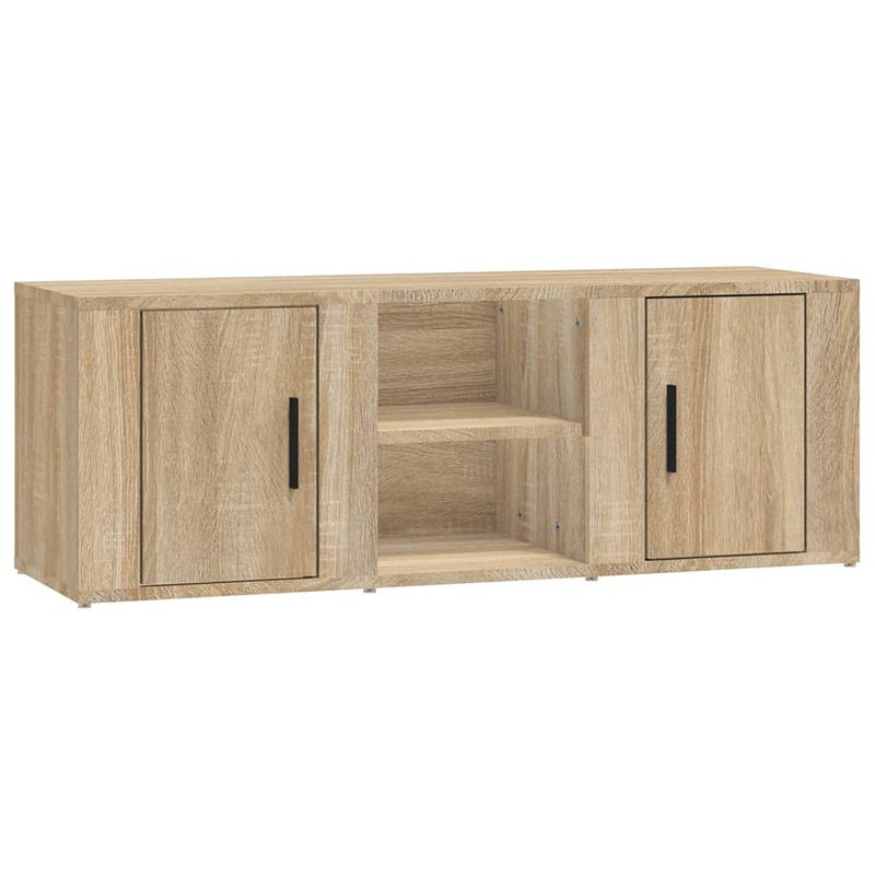 Foto van Vidaxl tv-meubel 100x31,5x35 cm bewerkt hout sonoma eikenkleurig