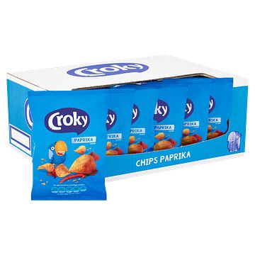Foto van Croky chips paprika 20 x 40g bij jumbo
