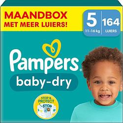 Foto van Pampers - baby dry - maat 5 - maandbox - 164 luiers