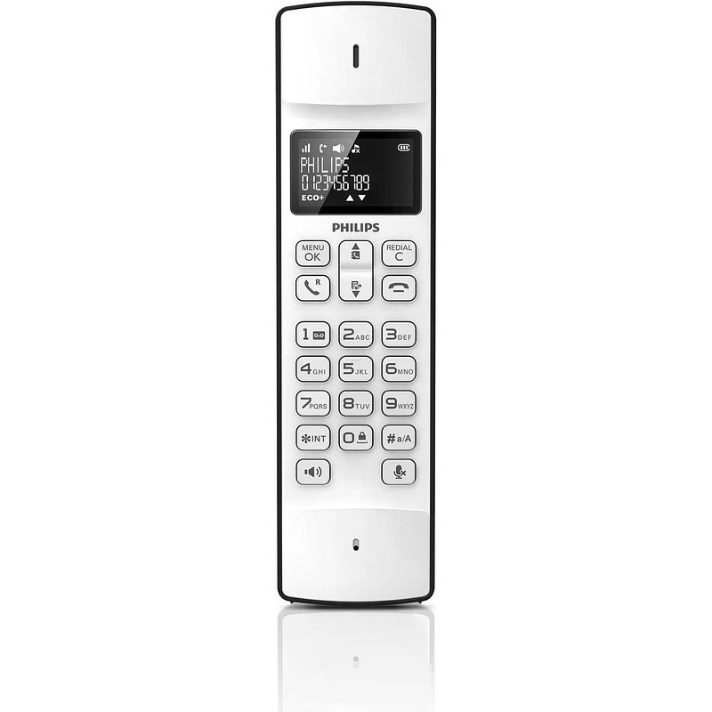 Foto van Philips dect telefoon m4501w/01 - compact ontwerp - telefoonboek tot 50 namen - 16 uur spreektijd - zwart